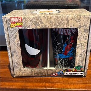 Marvel Comics Spider-Man Glassware Set